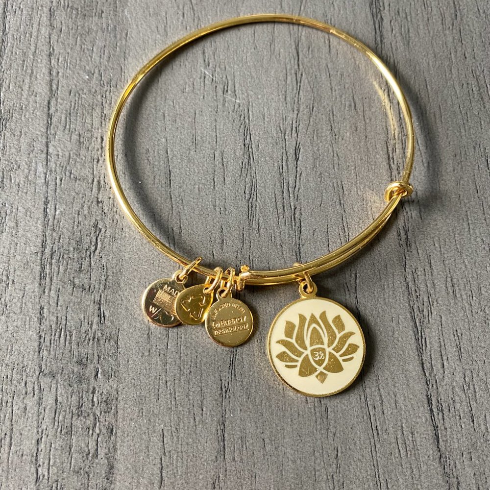 Alex and Ani Lotus Bangle